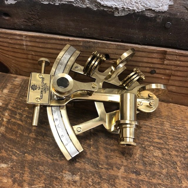 6 Inch Polished Brass Sextant – BrassBell
