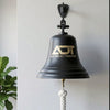 10 Inch Diameter Engravable Dark Bronze Finish Brass Wall Bell