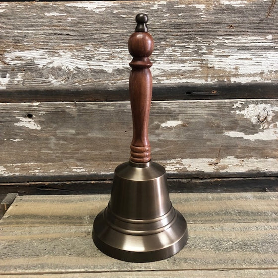 11 Inch Antiqued Brass Hand Bell Second