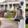 8 Inch Engravable Antiqued Brass Wall Bell