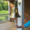12 Inch Diameter Engravable Polished Brass Wall Bell