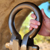 20 Inch Diameter Antiqued Brass Ridged Hanging Bell Second
