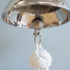 5 Inch Diameter Engravable Nickel Finish Brass Wall Bell