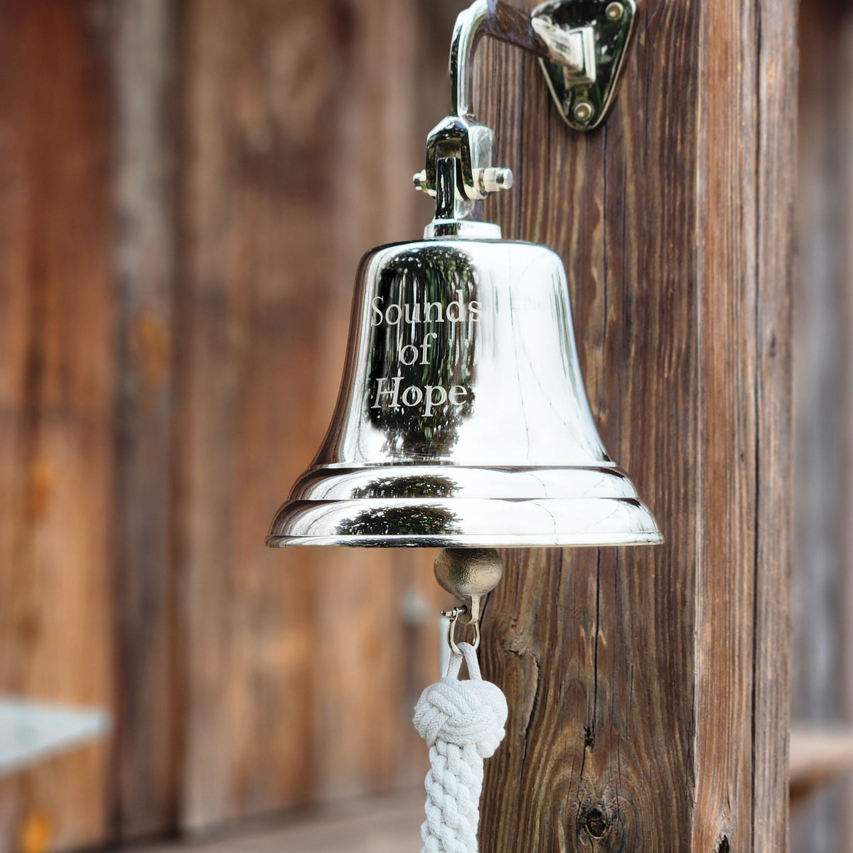7 Inch Diameter Engravable Nickel Finish Brass Wall Bell – BrassBell