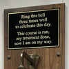 8 Inch Diameter Engravable Antiqued Brass Commemorative Plaque Bell plaque image