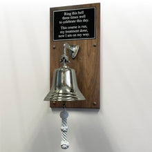  8 Inch Diameter Engravable Nickel Finish Brass Commemorative Plaque Bell