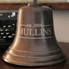 8 Inch Distressed Engraved Family Heritage Brass Wall Bell