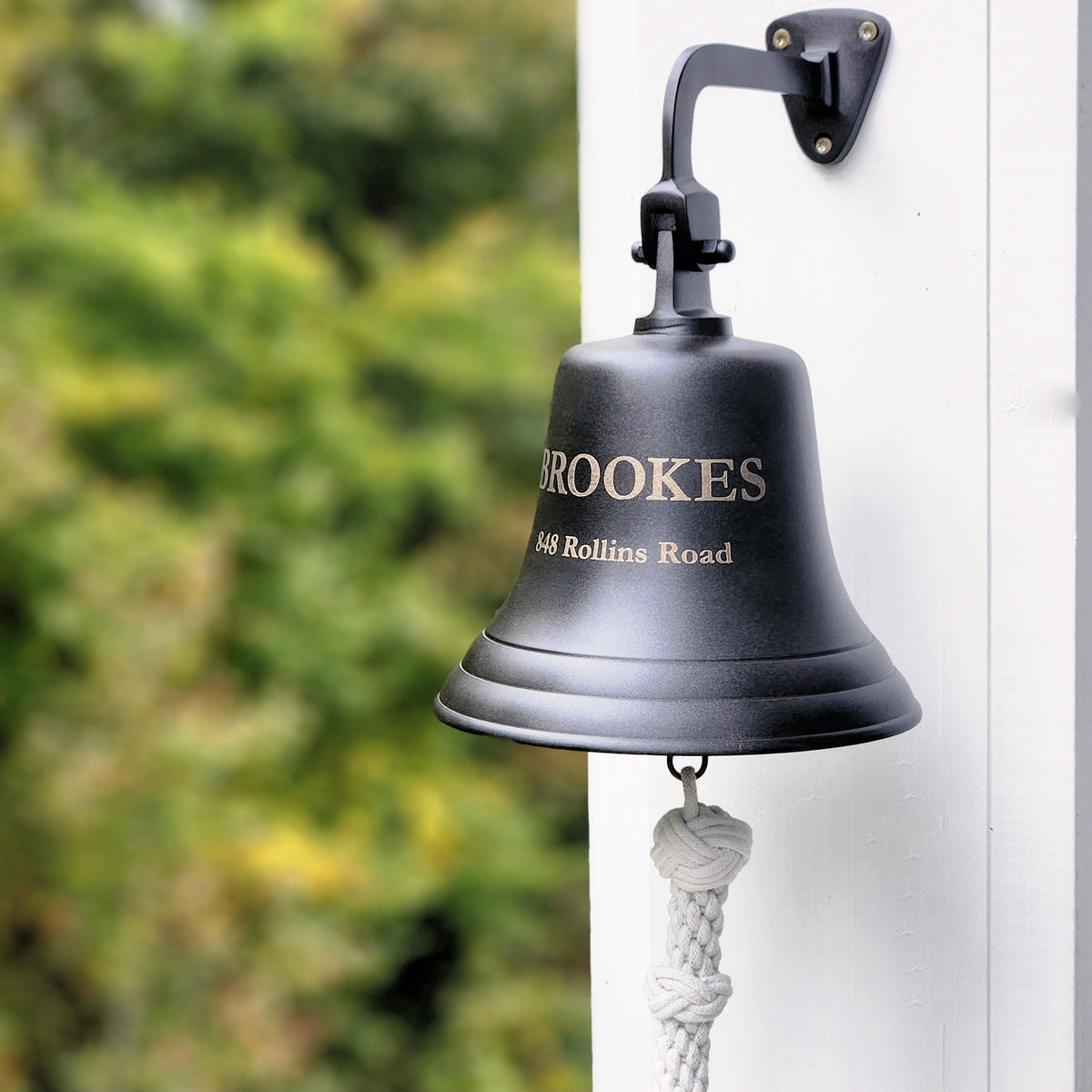 Apollo Bell 8 Inch 8 Inch Engravable Dark Bronze Finish Brass Wall Bell – BrassBell