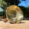 9 Inch Engravable Polished Brass Handbell Clapper Image