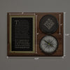 Personalized Company Logo Engraved Compass on Plaque