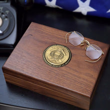  Coast Guard Commemorative Keepsake Box with Brass Medallion