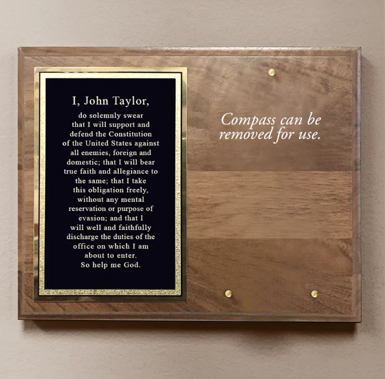 Eagle Scout Personalized Compass On Wood Plaque