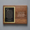 Personalized Company Logo Engraved Compass on Plaque