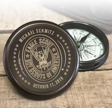  Eagle Scout Personalized Brass Compass