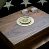 Large Deluxe Personalized Coast Guard Keepsake Box with Brass Medallion