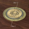 Large Deluxe Personalized Coast Guard Keepsake Box with Brass Medallion Engraving Instructions