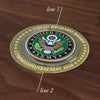 Large Deluxe Personalized U.S. Army Keepsake Box with Colored Medallion Engraving Instructions