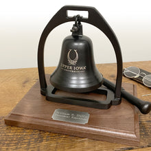  Medium Dark Bronze Desk Bell With logo, text and nameplate engraving options.