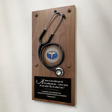  Personalized Nurse Stethoscope Wood Plaque Main Image