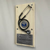 Engraved Physician Stethoscope on Maple Plaque