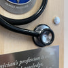 Engraved Physician Stethoscope on Maple Plaque