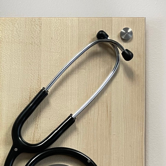 Engraved Physician Stethoscope on Maple Plaque