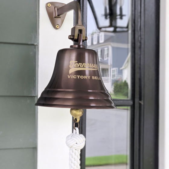Tennessee Volunteers Victory Bell-7 inch antiqued brass