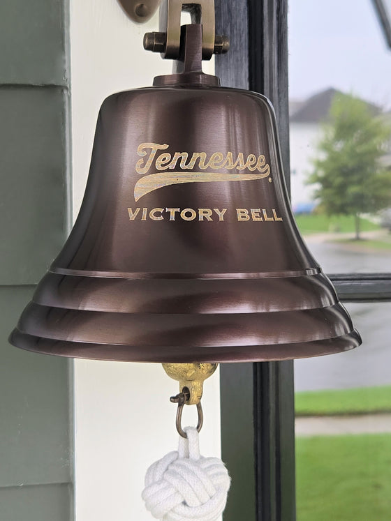 Tennessee Volunteers Victory Bell-7 inch antiqued brass