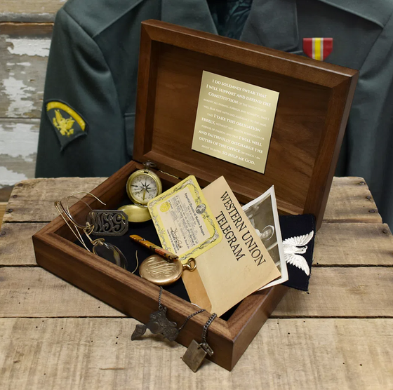 Coast Guard Commemorative Keepsake Box with Brass Medallion