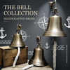 8 Inch Engravable Antiqued Brass Wall Bell