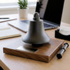 Medium Deluxe Dark Bronze Stock Market Bell with Metal Striker