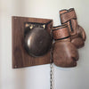 Large Distressed Brass Ringside Boxing Bell On Plaque