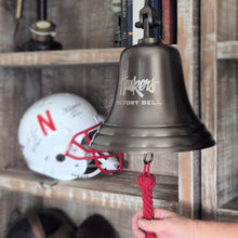  10 Inch Antiqued Brass Nebraska Victory Bell