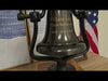 Large Engravable Antiqued Brass Railroad Bell