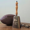 Large Engravable Antiqued Brass Cowbell With Wood Handle