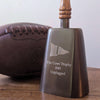 Large Engravable Antiqued Brass Cowbell With Wood Handle