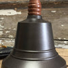 Closeup of bronze color finish on an 11 inch hand bell