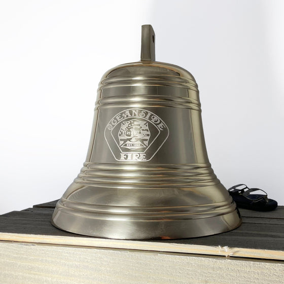 12 Inch Diameter Engravable Polished Brass Wall Bell – BrassBell