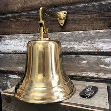  12 Inch Diameter Engravable Polished Brass Hanging Bell Second
