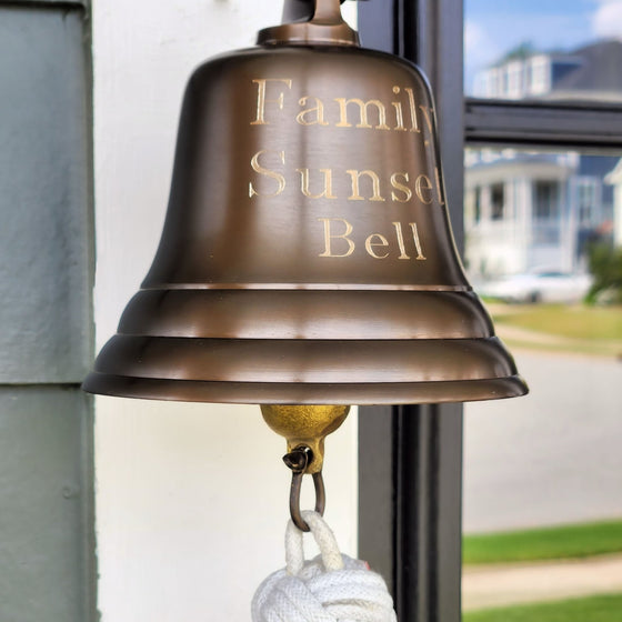 Metal Hanging 5 Solid Brass Bell Outdoor Indoor Sound Bell Unique