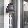6 Inch Diameter Engravable Dark Bronze Ridged Wall Bell