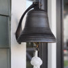 6 Inch Diameter Engravable Dark Bronze Ridged Wall Bell