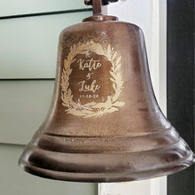  Personalized 8-Inch Distressed Wedding Bell