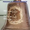 Personalized 8-Inch Distressed Wedding Bell