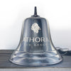 8 Inch Engravable Nickel Finish Brass Wall Bell
