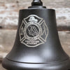 Large Deluxe Engravable Dark Bronze Finish Brass Memorial Bell