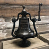 Large Engravable Dark Antiqued Brass Railroad Bell