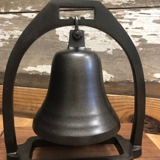 Medium Engravable Dark Bronze Finish Brass Bell With Striker