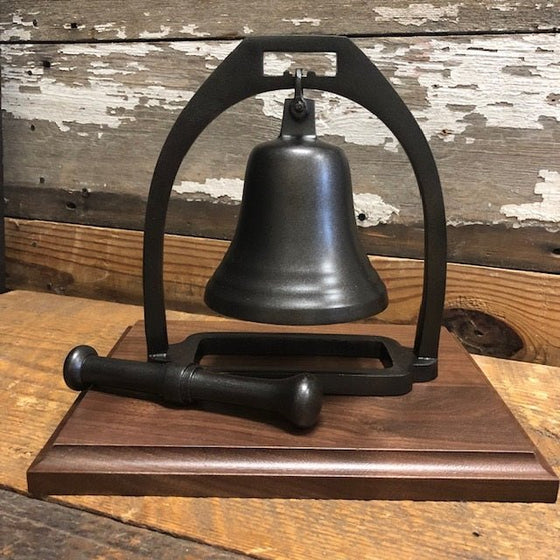 Medium Engravable Dark Bronze Finish Brass Bell With Striker